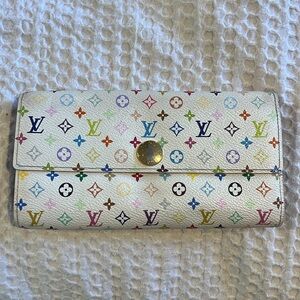 Louis Vuitton monogram multicolor Sara Long wallet
